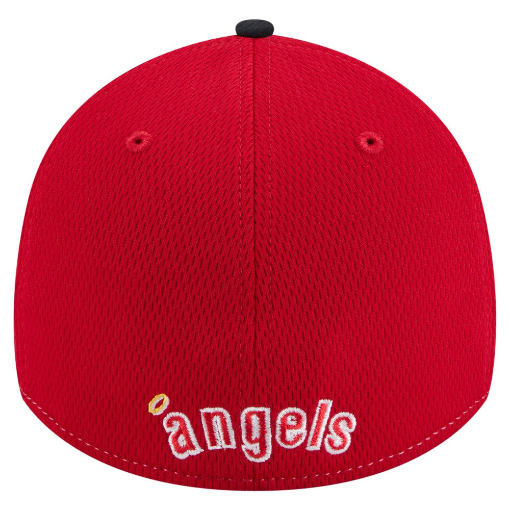 Los Angeles Angels New Era 2025 MLB Clubhouse 39THIRTY Flex Hat - Red/Navy - New Era Online