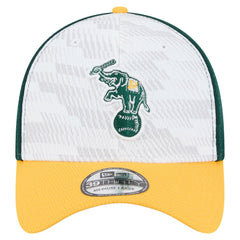 Athletics New Era 2025 MLB Clubhouse 39THIRTY Flex Hat - Dark Green/Gold - New Era Sale