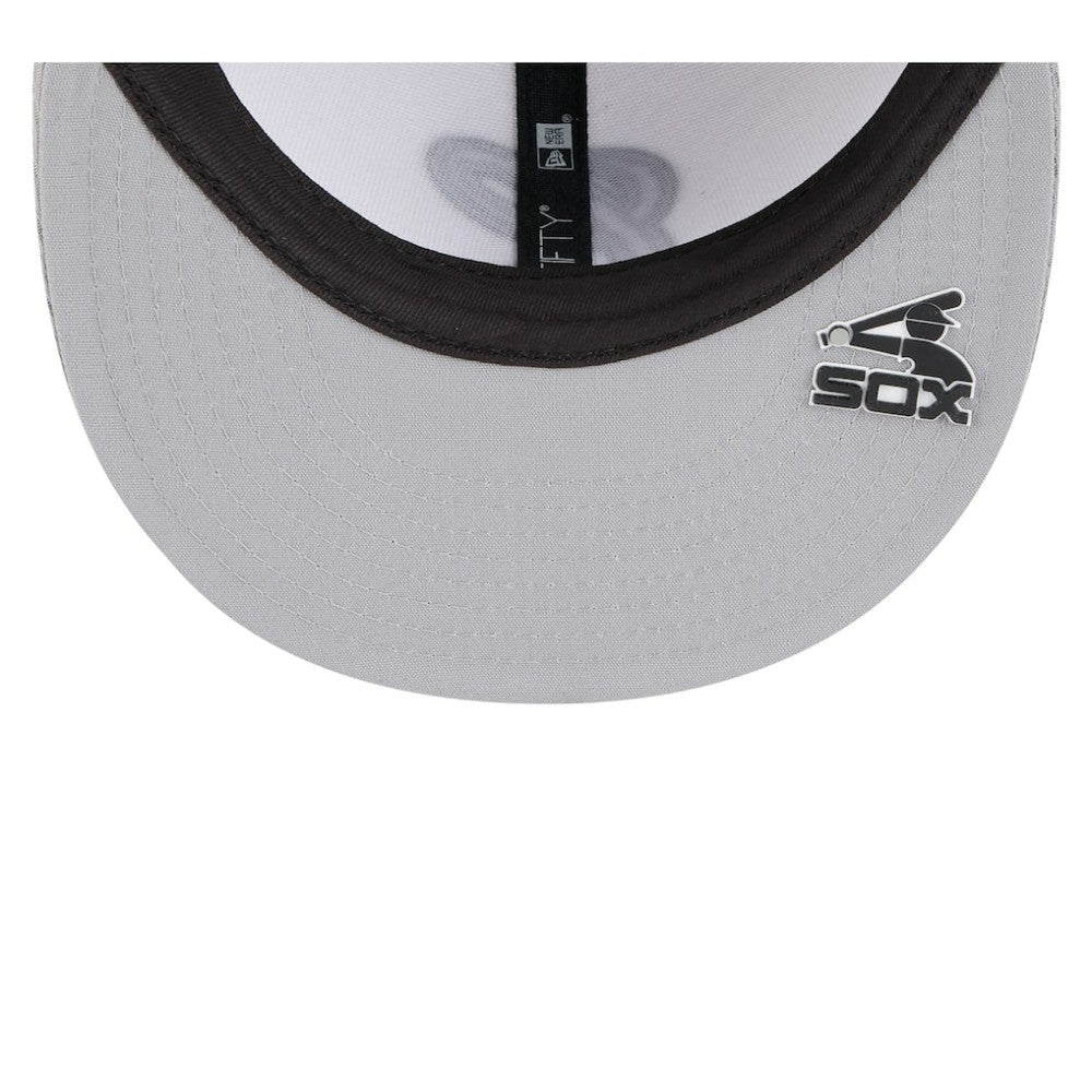 Chicago White Sox New Era 2025 MLB Clubhouse 59FIFTY Fitted Hat - Black/Gray - New Era Online