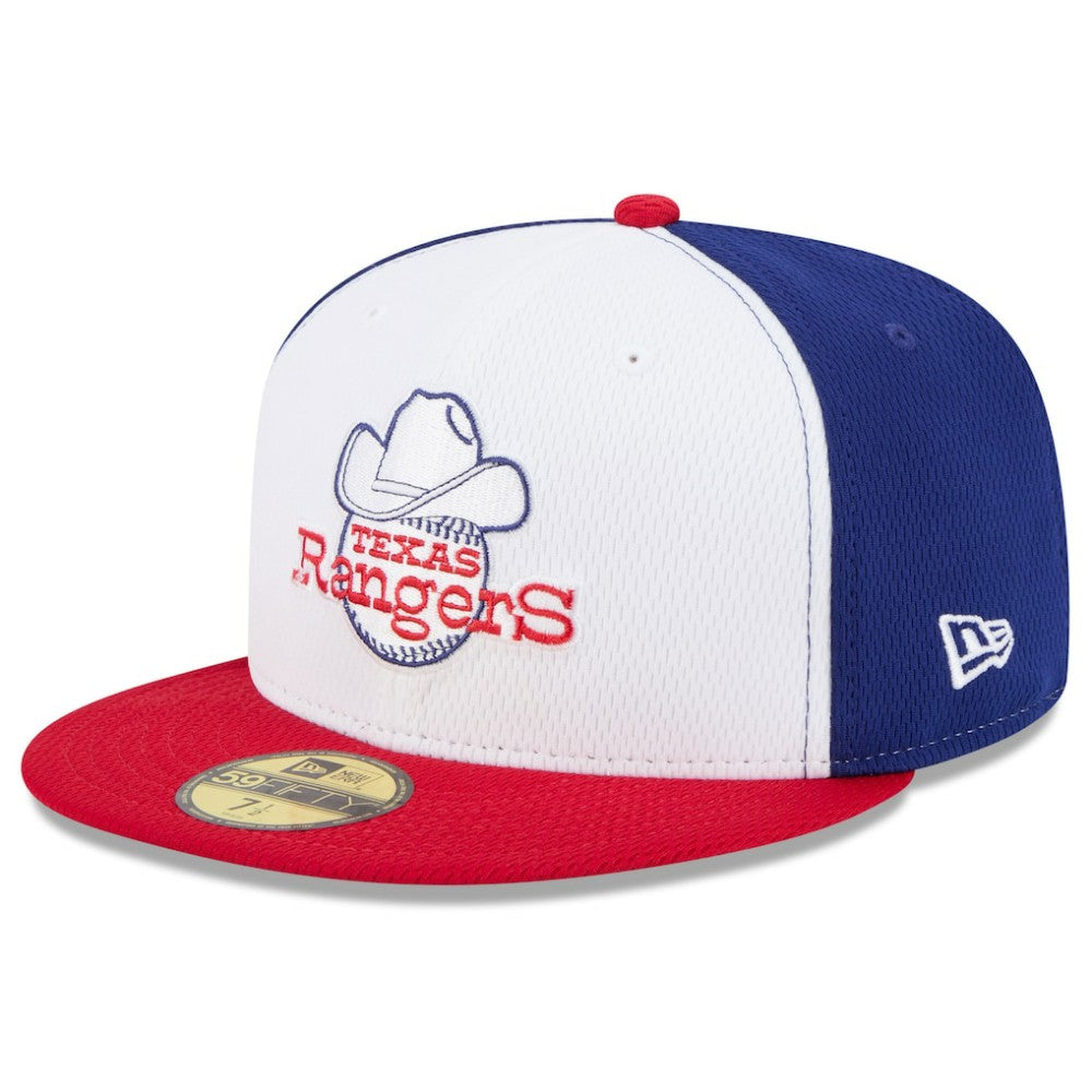 Texas Rangers New Era 2025 MLB Clubhouse 59FIFTY Fitted Hat - Royal/Red - New Era Online