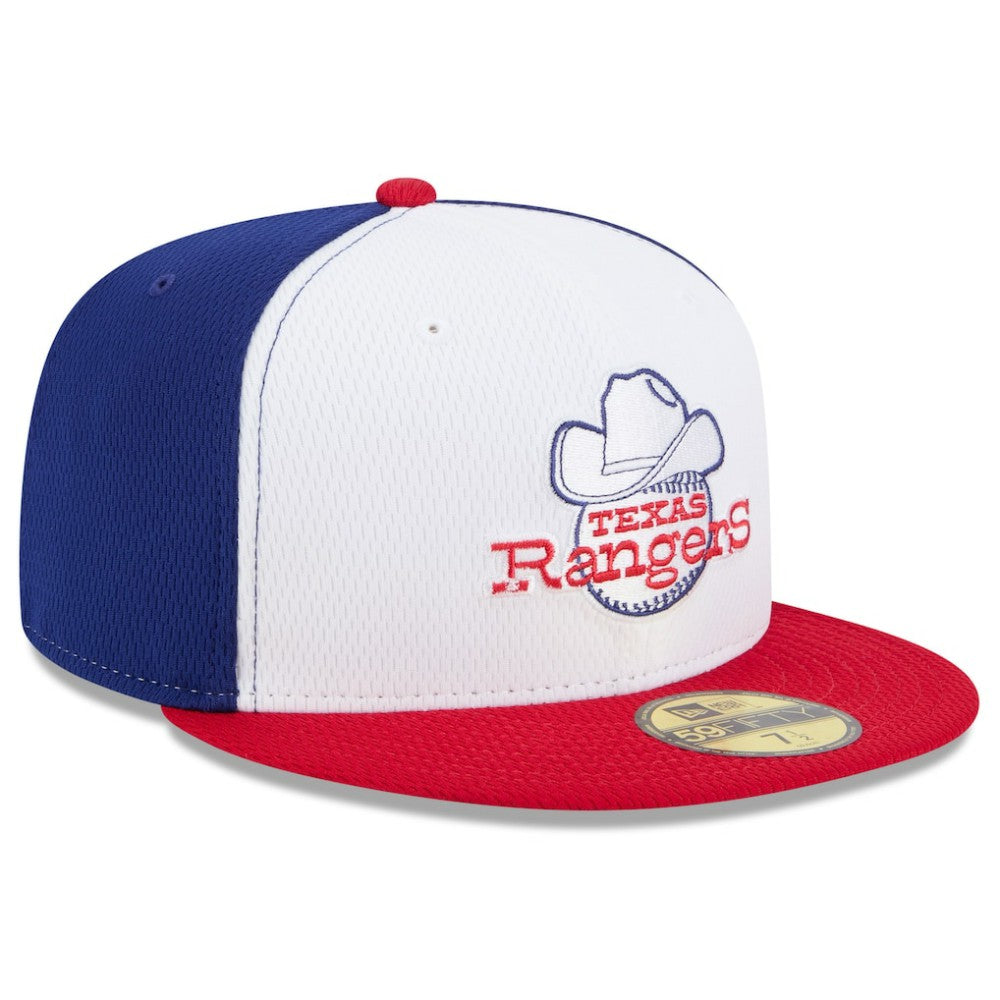 Texas Rangers New Era 2025 MLB Clubhouse 59FIFTY Fitted Hat - Royal/Red - New Era Online
