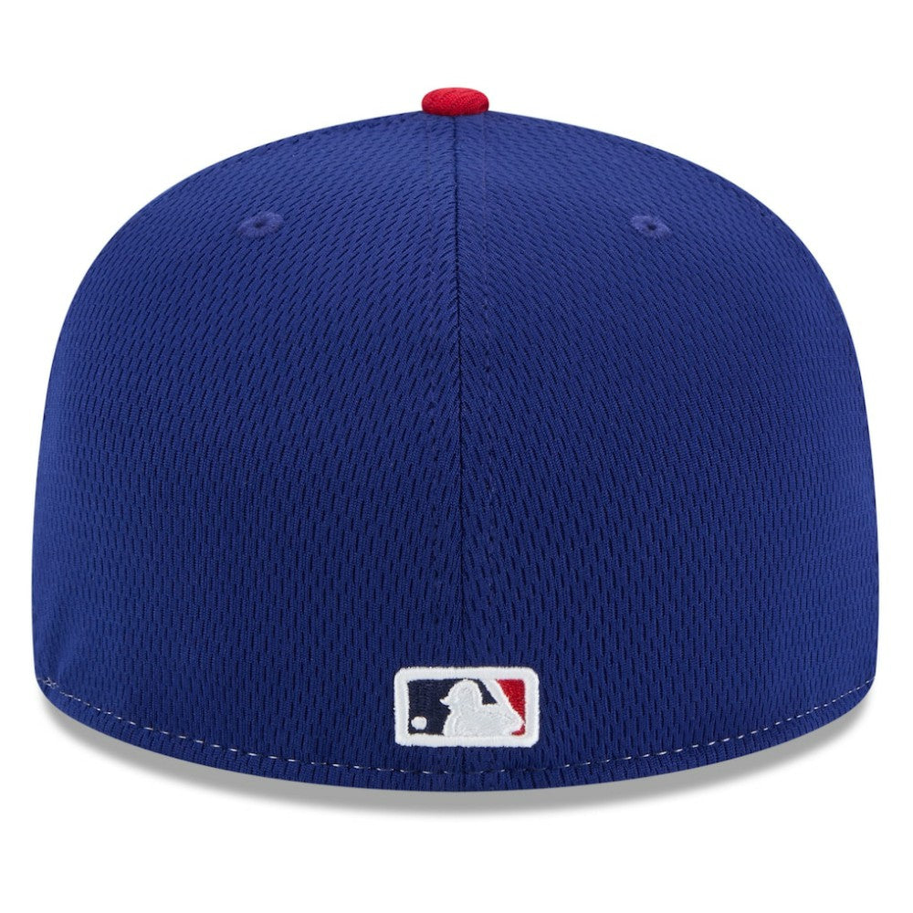Texas Rangers New Era 2025 MLB Clubhouse 59FIFTY Fitted Hat - Royal/Red - New Era Online