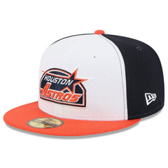Houston Astros New Era 2025 MLB Clubhouse 59FIFTY Fitted Hat - Navy/Orange - New Era Online