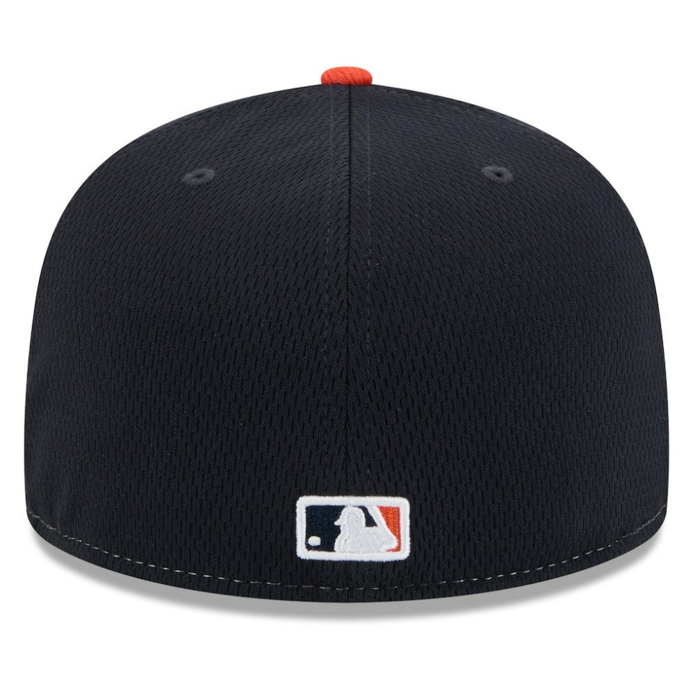 Houston Astros New Era 2025 MLB Clubhouse 59FIFTY Fitted Hat - Navy/Orange - New Era Online