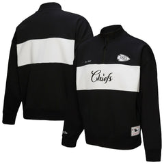 Mitchell & Ness Kansas City Chiefs Women's Quarter-Zip Jacket Black