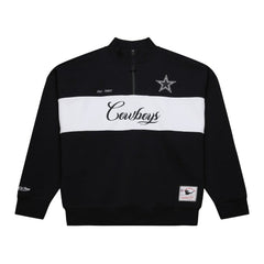 Mitchell & Ness Dallas Cowboys Women's Quarter-Zip Jacket Black