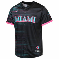 Miami Marlins Youth 2025 City Connect Limited Jersey - Black - MLB Lifestyle