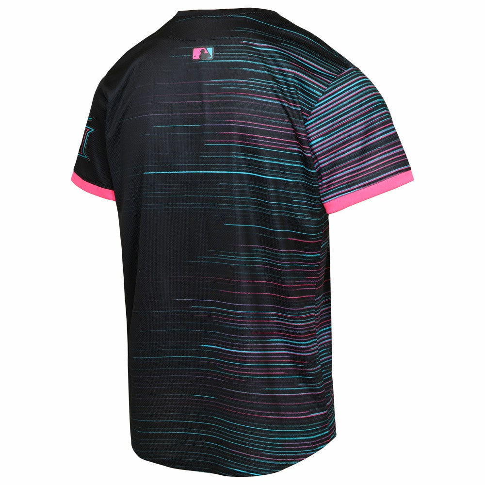 Miami Marlins Youth 2025 City Connect Limited Jersey - Black - MLB Lifestyle