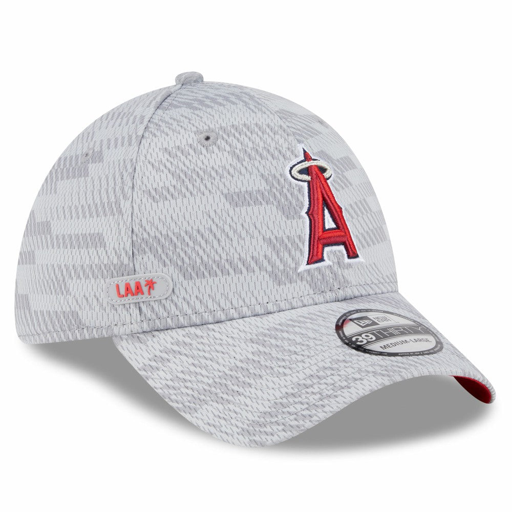 Los Angeles Angels New Era 2025 MLB Clubhouse 39THIRTY Flex Hat - Gray - New Era Sale