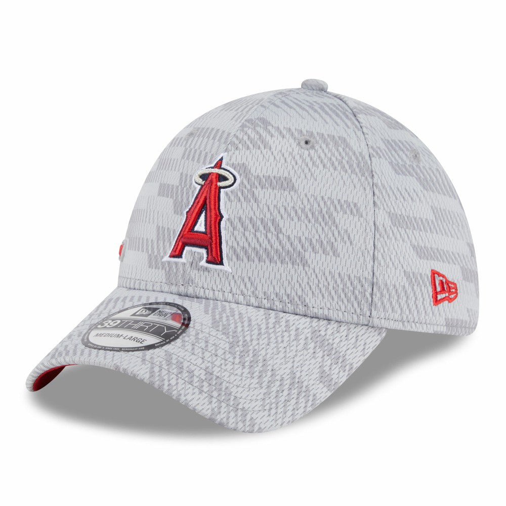 Los Angeles Angels New Era 2025 MLB Clubhouse 39THIRTY Flex Hat - Gray - New Era Sale
