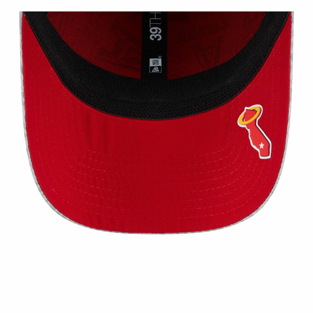 Los Angeles Angels New Era 2025 MLB Clubhouse 39THIRTY Flex Hat - Gray - New Era Sale
