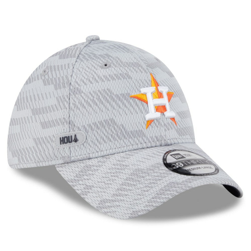 Houston Astros New Era 2025 MLB Clubhouse 39THIRTY Flex Hat - Gray - New Era Online