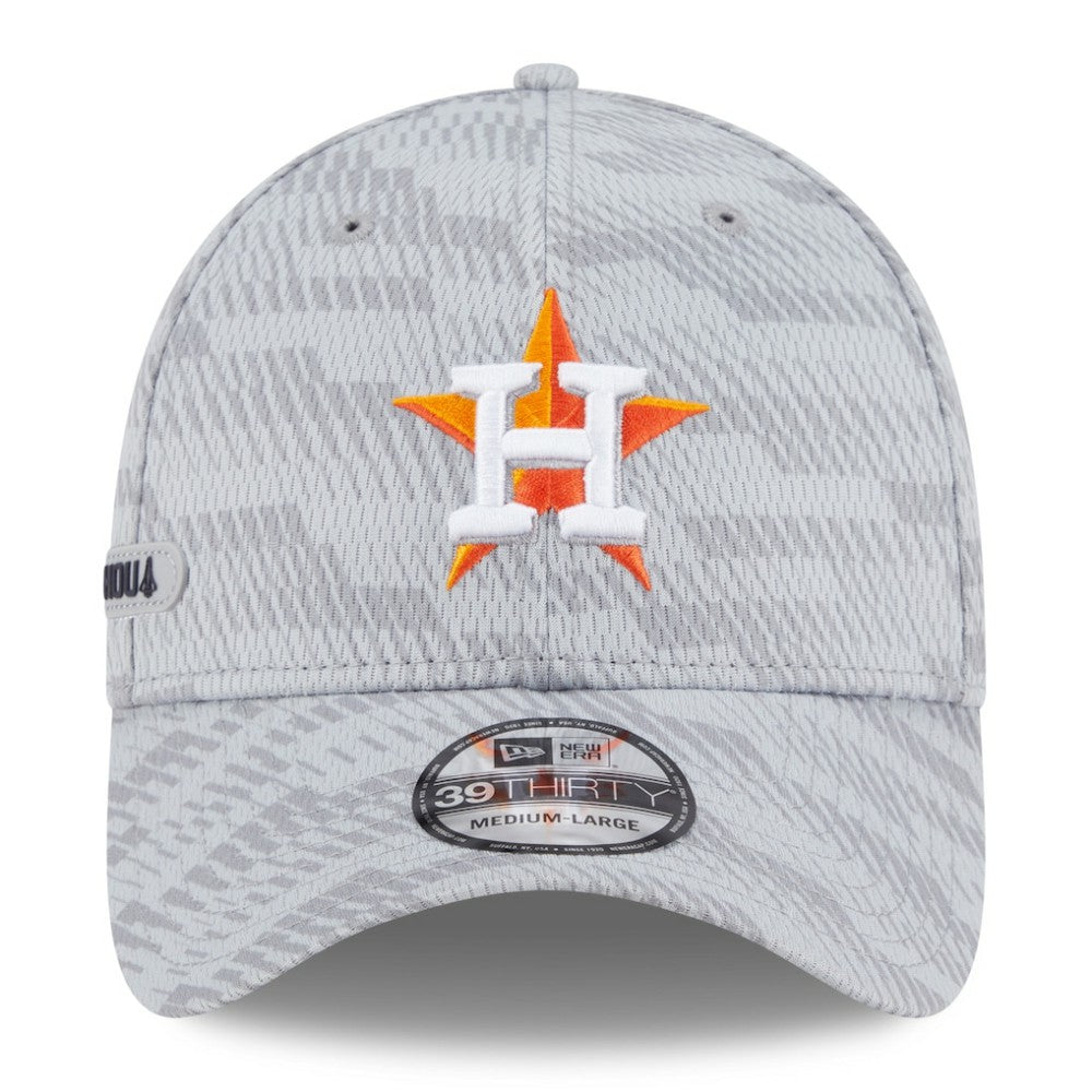 Houston Astros New Era 2025 MLB Clubhouse 39THIRTY Flex Hat - Gray - New Era Online