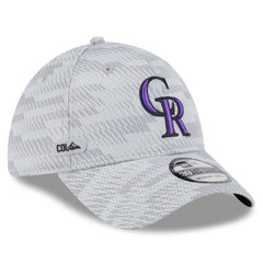 Colorado Rockies New Era 2025 MLB Clubhouse 39THIRTY Flex Hat - Gray - New Era on Sale