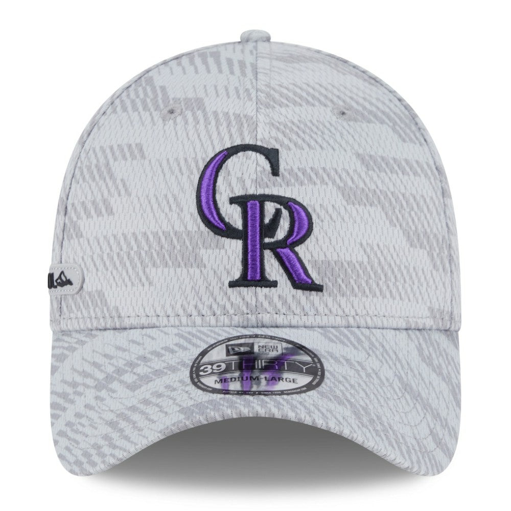 Colorado Rockies New Era 2025 MLB Clubhouse 39THIRTY Flex Hat - Gray - New Era on Sale