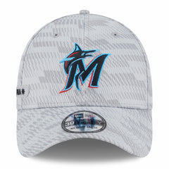 Miami Marlins New Era 2025 MLB Clubhouse 39THIRTY Flex Hat - Gray - New Era Sale