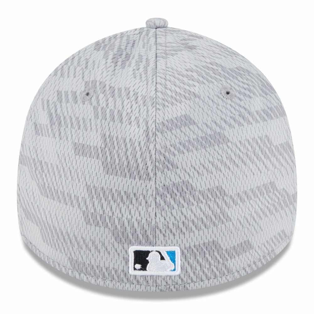 Miami Marlins New Era 2025 MLB Clubhouse 39THIRTY Flex Hat - Gray - New Era Sale