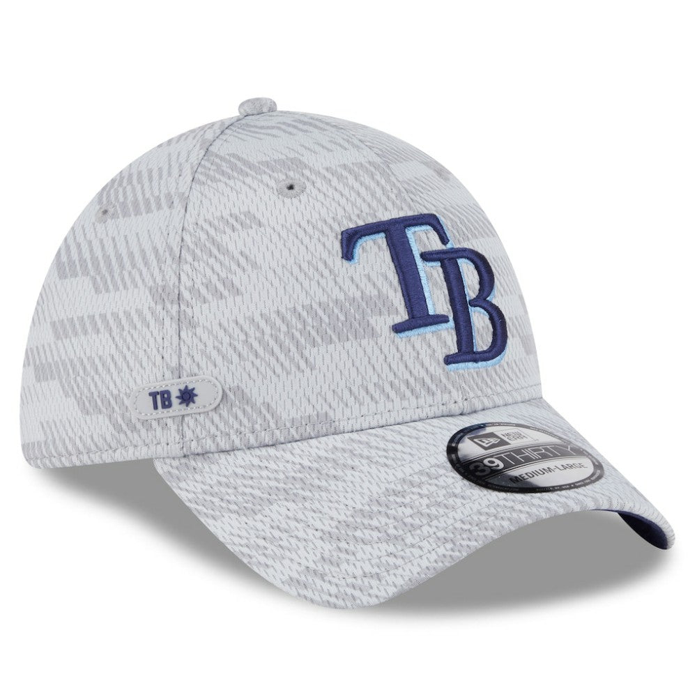 Tampa Bay Rays New Era 2025 MLB Clubhouse 39THIRTY Flex Hat - Gray - New Era Sale