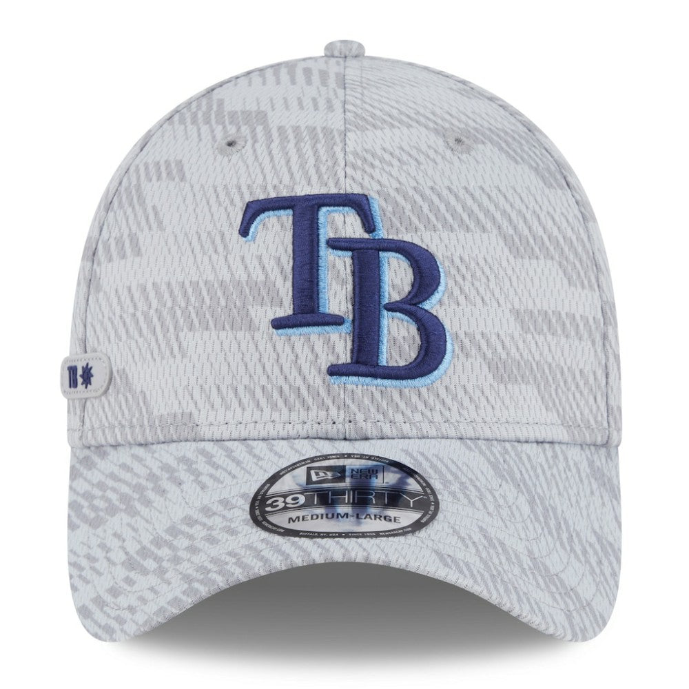 Tampa Bay Rays New Era 2025 MLB Clubhouse 39THIRTY Flex Hat - Gray - New Era Sale