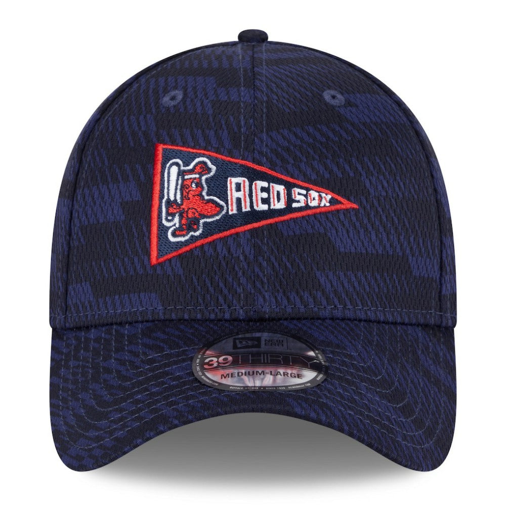 Boston Red Sox New Era 2025 MLB Clubhouse 39THIRTY Flex Hat - Navy - New Era Online
