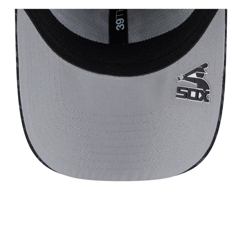 Chicago White Sox New Era 2025 MLB Clubhouse 39THIRTY Flex Hat - Black - New Era Discount