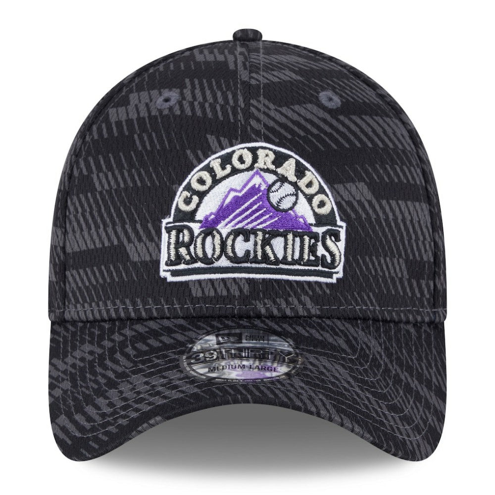 Colorado Rockies New Era 2025 MLB Clubhouse 39THIRTY Flex Hat - Black - New Era Lifestyle