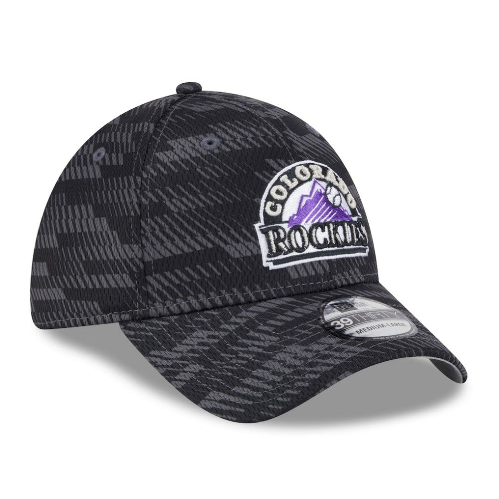 Colorado Rockies New Era 2025 MLB Clubhouse 39THIRTY Flex Hat - Black - New Era Lifestyle