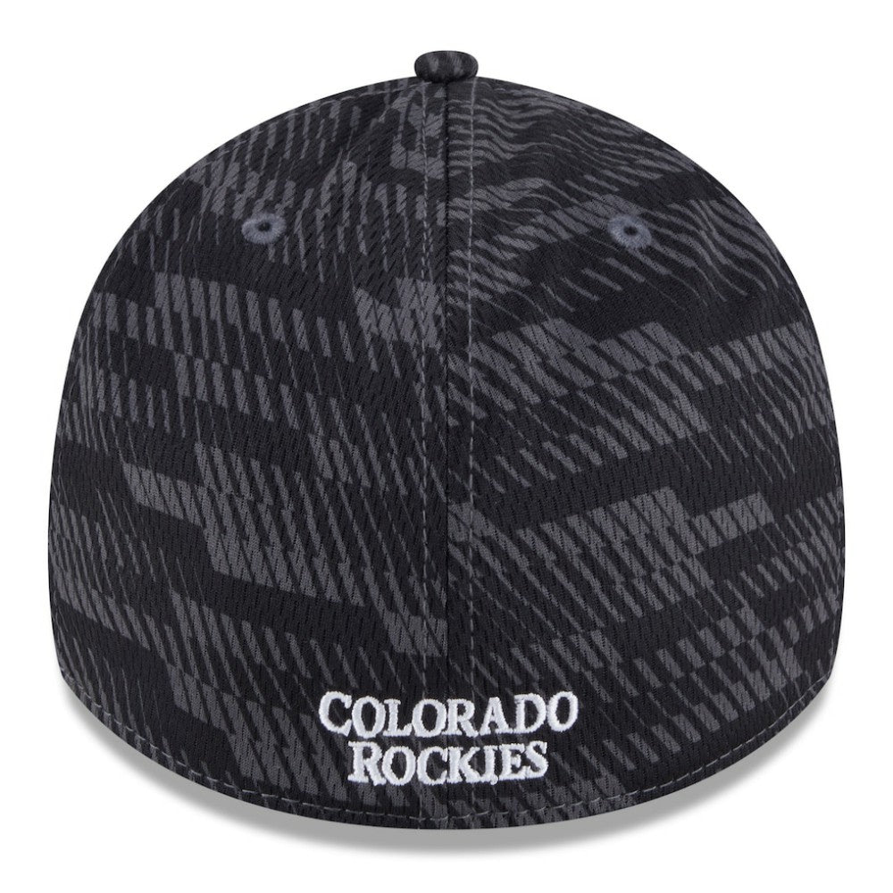 Colorado Rockies New Era 2025 MLB Clubhouse 39THIRTY Flex Hat - Black - New Era Lifestyle