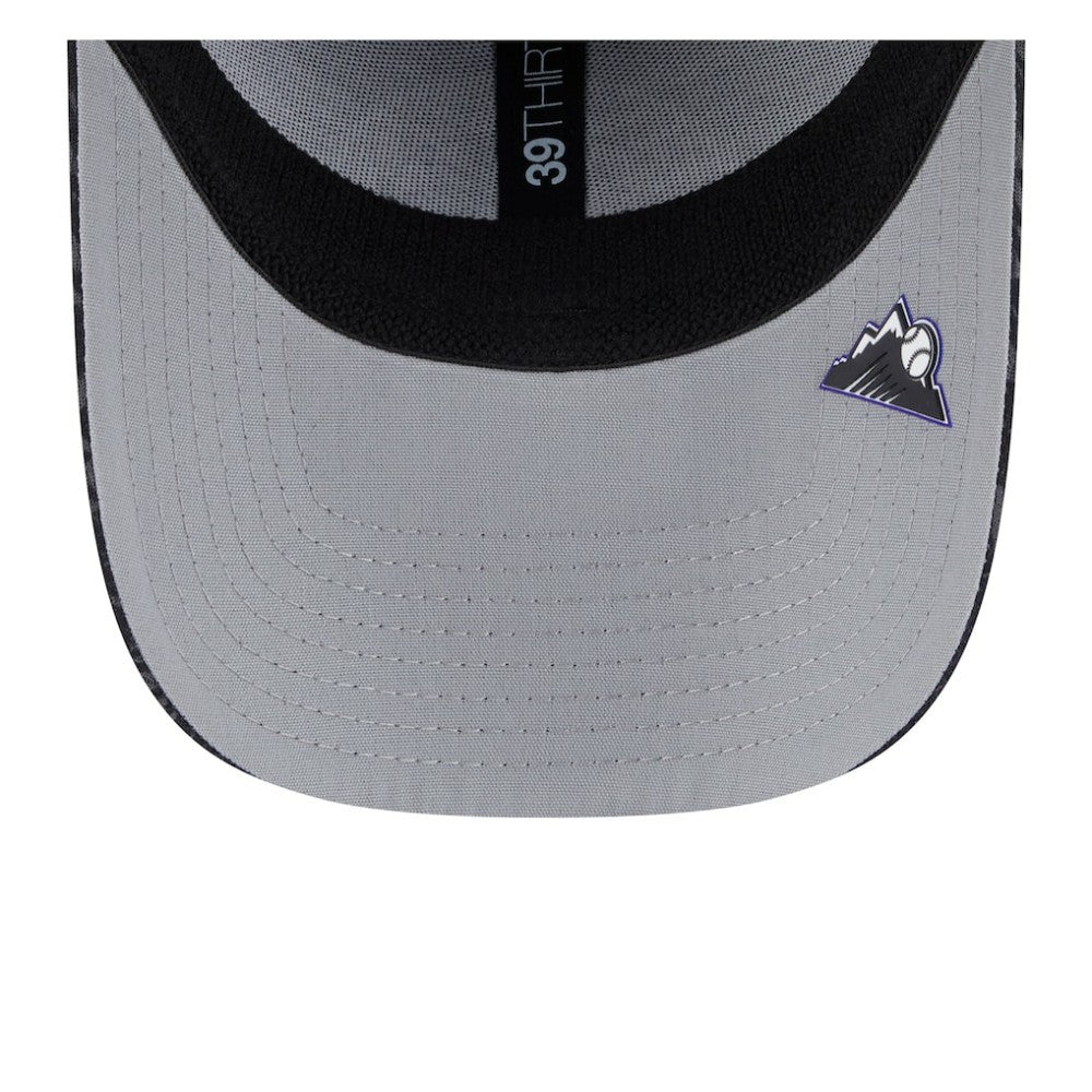 Colorado Rockies New Era 2025 MLB Clubhouse 39THIRTY Flex Hat - Black - New Era Lifestyle