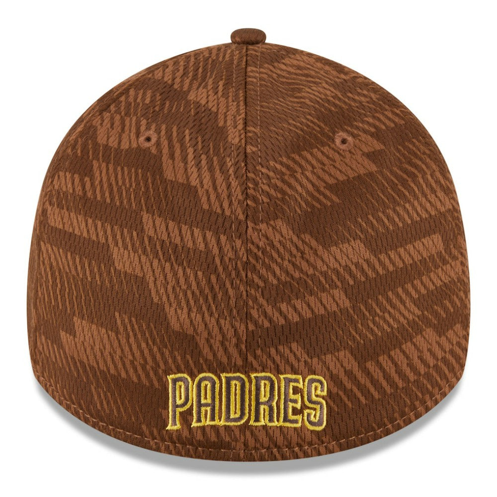 San Diego Padres New Era 2025 MLB Clubhouse 39THIRTY Flex Hat - Brown - New Era on Sale
