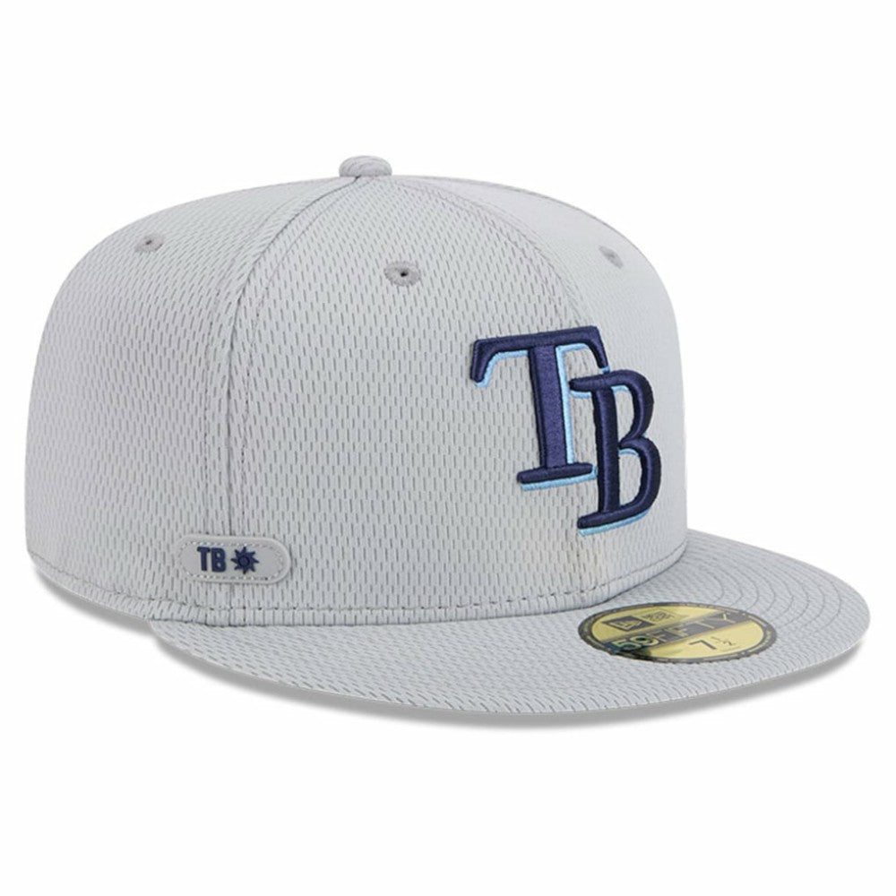 Tampa Bay Rays New Era 2025 MLB Clubhouse 59FIFTY Fitted Hat - Gray - New Era Sale