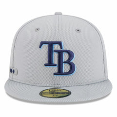 Tampa Bay Rays New Era 2025 MLB Clubhouse 59FIFTY Fitted Hat - Gray - New Era Sale