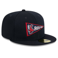 Boston Red Sox New Era 2025 MLB Clubhouse 59FIFTY Fitted Hat - Navy - New Era Discount