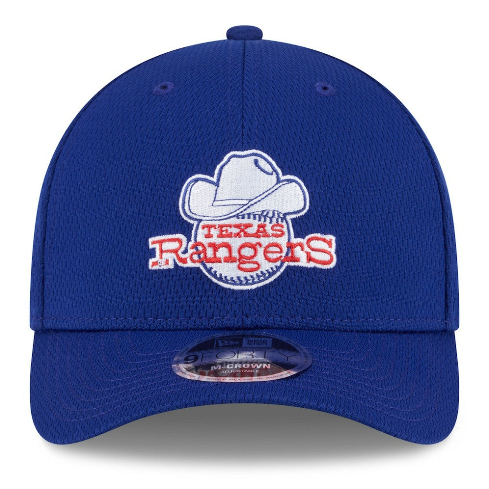 Texas Rangers New Era 2025 MLB Clubhouse 9FORTY M-Crown Adjustable Hat - Royal - New Era Online