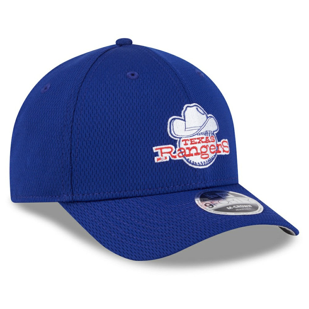 Texas Rangers New Era 2025 MLB Clubhouse 9FORTY M-Crown Adjustable Hat - Royal - New Era Online