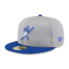 Milwaukee Brewers New Era 2025 Batting Practice 59FIFTY Fitted Hat - Gray/Royal - New Era Discount
