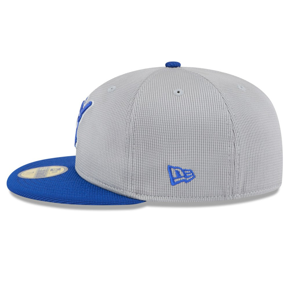 Milwaukee Brewers New Era 2025 Batting Practice 59FIFTY Fitted Hat - Gray/Royal - New Era Discount