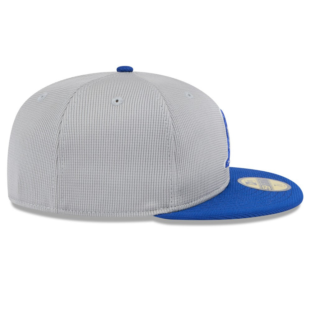 Milwaukee Brewers New Era 2025 Batting Practice 59FIFTY Fitted Hat - Gray/Royal - New Era Discount