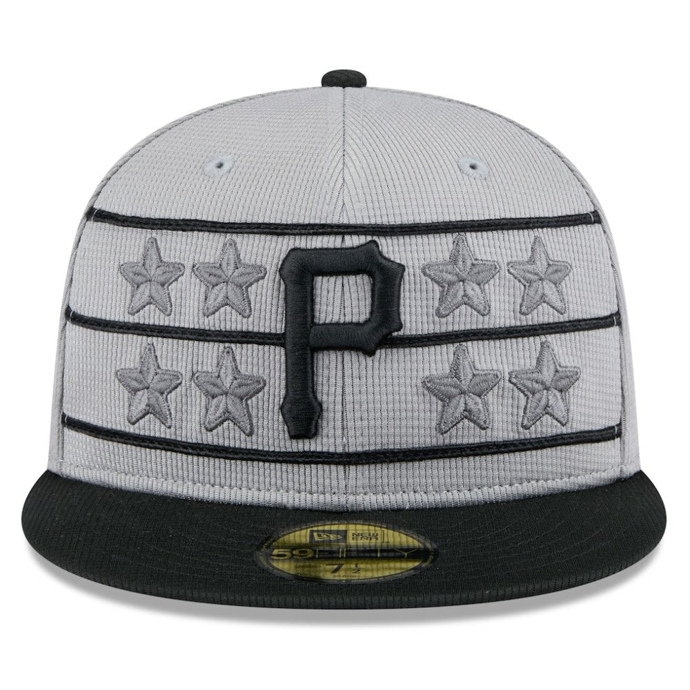 Pittsburgh Pirates New Era 2025 Batting Practice 59FIFTY Fitted Hat - Gray/Black - New Era Sale
