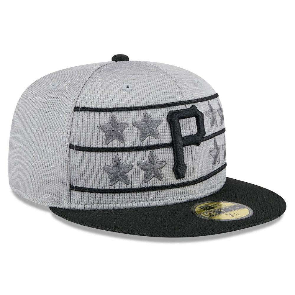 Pittsburgh Pirates New Era 2025 Batting Practice 59FIFTY Fitted Hat - Gray/Black - New Era Sale