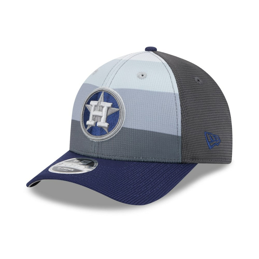 Houston Astros New Era 2025 Batting Practice 9FORTY M-Crown Adjustable Hat - Gray/Navy - New Era Online