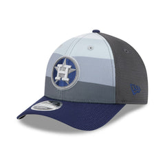 Houston Astros New Era 2025 Batting Practice 9FORTY M-Crown Adjustable Hat - Gray/Navy - New Era Online