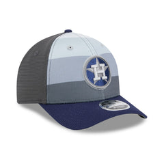 Houston Astros New Era 2025 Batting Practice 9FORTY M-Crown Adjustable Hat - Gray/Navy - New Era Online