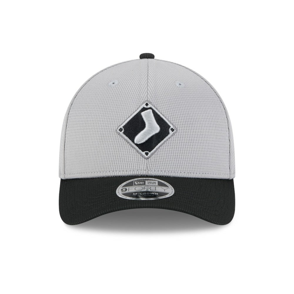 Chicago White Sox New Era 2025 Batting Practice 9FORTY M-Crown Adjustable Hat - Gray/Black - New Era Online