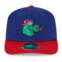 Philadelphia Phillies New Era 2025 Batting Practice 9SEVENTY Stretch-Snap Trucker Hat - Royal/Red - New Era Online