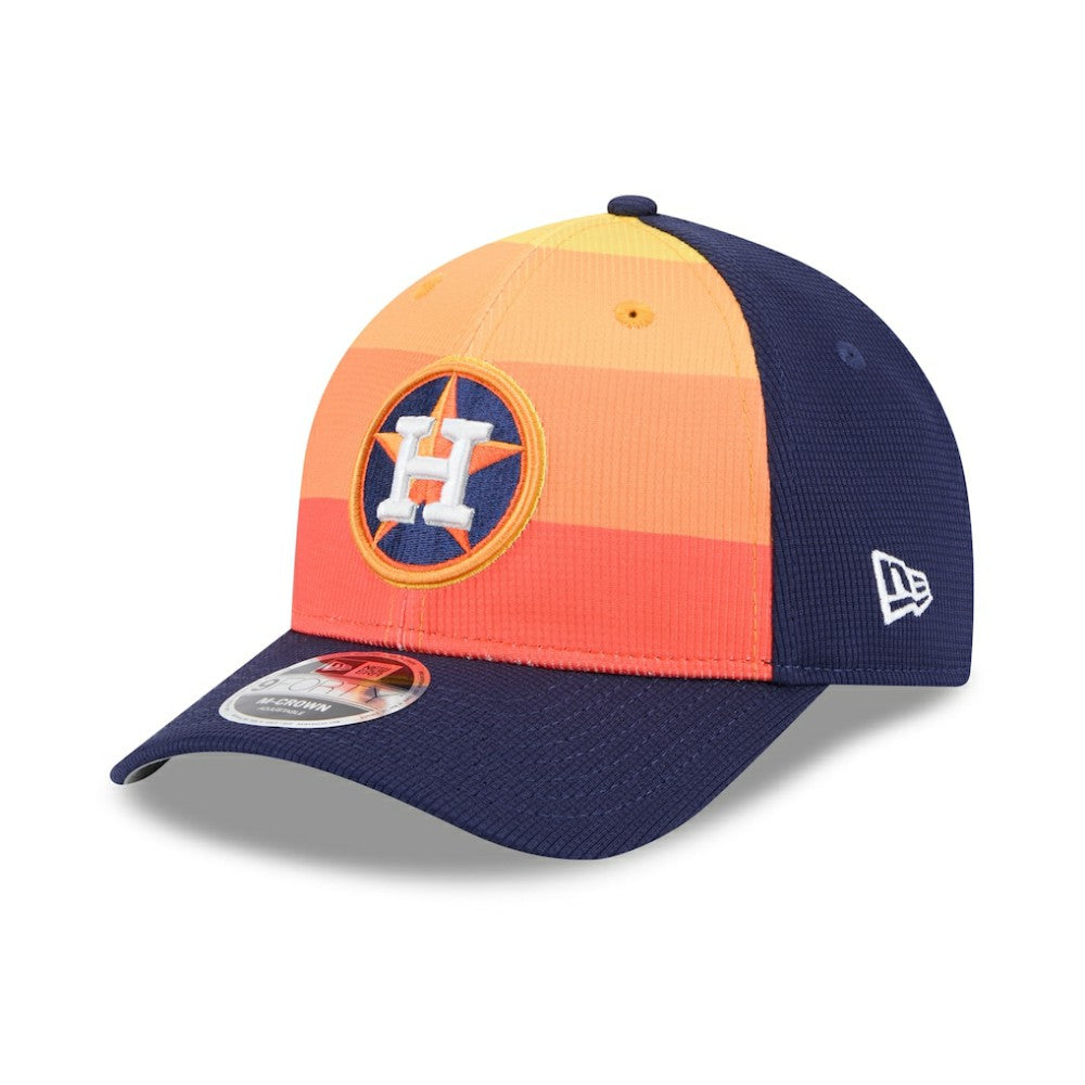 Houston Astros New Era 2025 Batting Practice 9FORTY M-Crown Adjustable Hat - Navy/Orange - New Era Discount