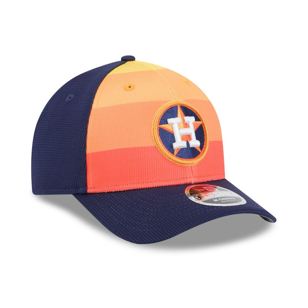 Houston Astros New Era 2025 Batting Practice 9FORTY M-Crown Adjustable Hat - Navy/Orange - New Era Discount