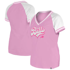 Buffalo Bills New Era Women's Mommy & Me V-Neck T-Shirt Pink