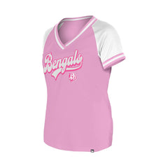 Cincinnati Bengals New Era Women's Mommy & Me V-Neck T-Shirt Pink