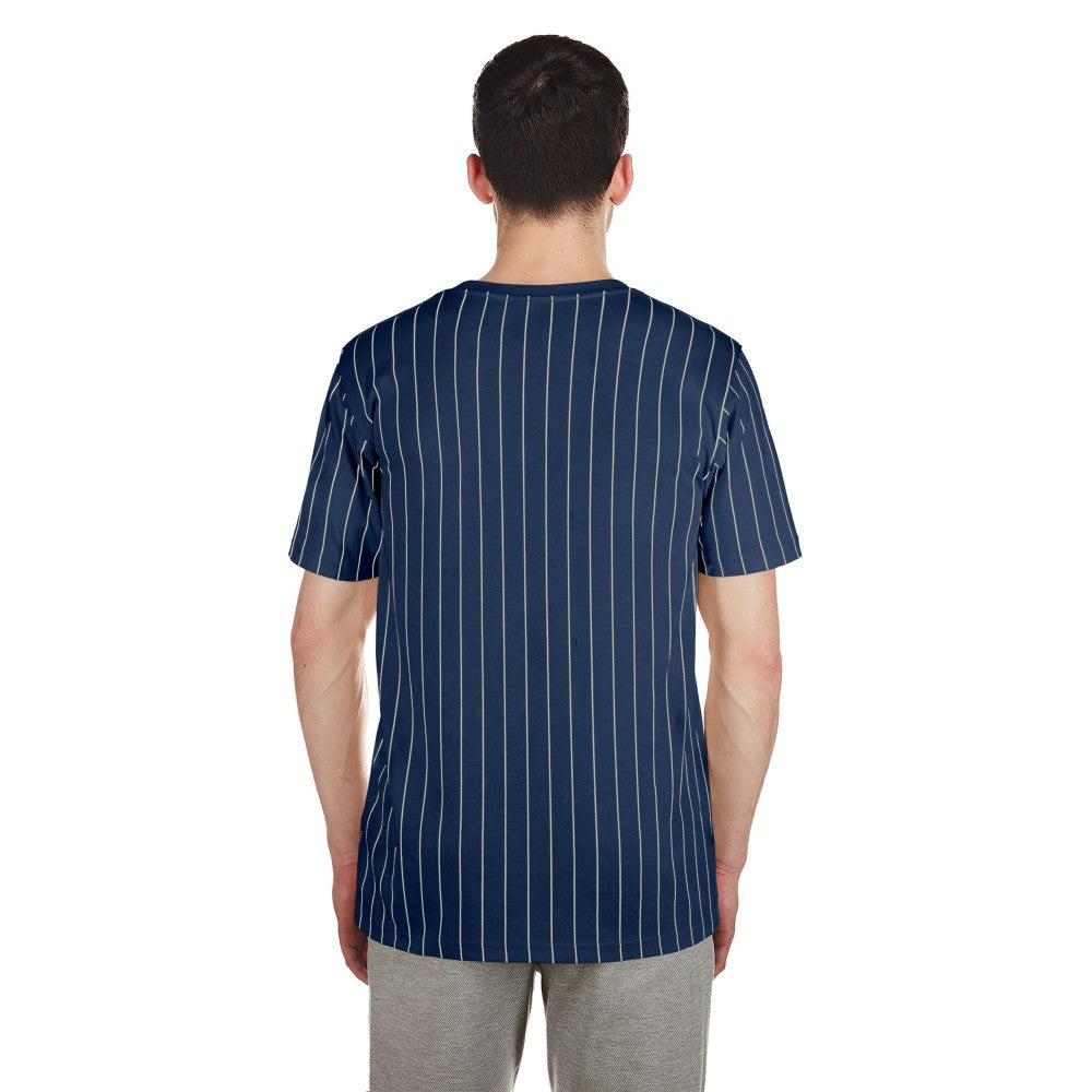 Minnesota Twins New Era Throwback Pinstripe T-Shirt - Navy - New Era Discount